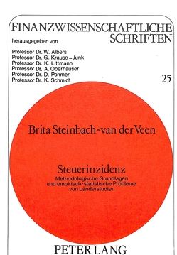 Steuerinzidenz von Steinbach-van der Veen,  B.