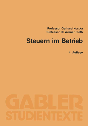 Steuern im Betrieb von Kostka,  Gerhard