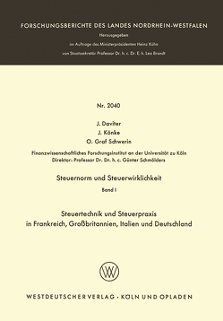 Steuernorm und Steuerwirklichkeit von Daviter,  J., Könke,  J., Schwerin,  O. Graf