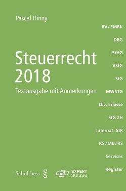 Steuerrecht 2018 (PrintPlu§) von Hinny,  Pascal