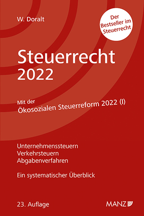 Steuerrecht 2022 von Doralt,  Werner