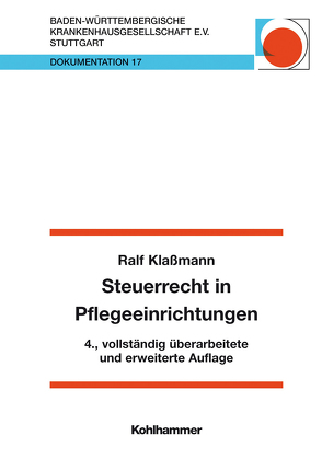 Steuerrecht in Pflegeeinrichtungen von Klaßmann,  Peter