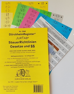 DürckheimRegister® STEUERRICHTLINIEN Gesetze und §§, ohne Stichworte von Dürckheim,  Constantin, Glaubitz,  Thorsten