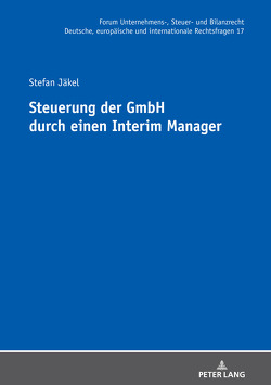 Steuerung der GmbH durch einen Interim Manager von Jäkel,  Stefan