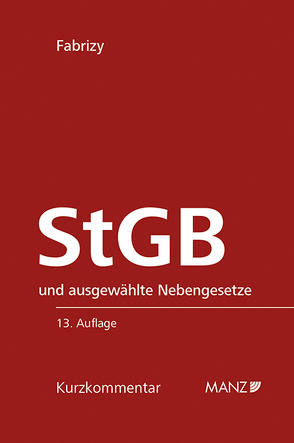 Strafgesetzbuch StGB von Fabrizy,  Ernst E