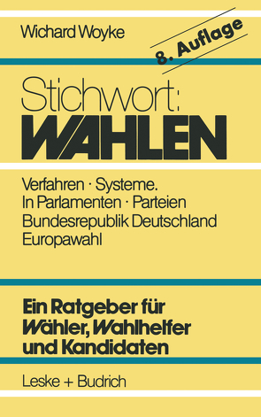 Stichwort: Wahlen von Woyke,  Wichard