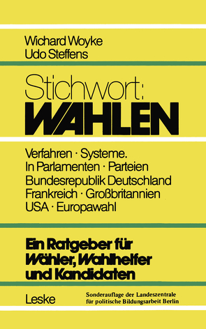 Stichwort: Wahlen von Wichard,  Woyke