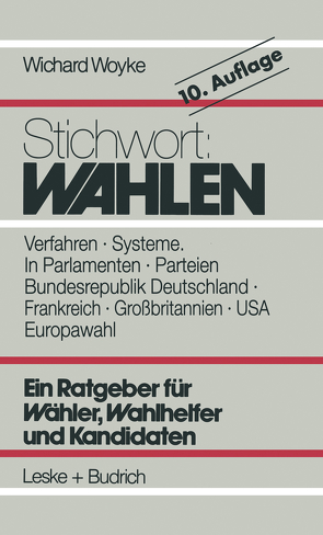 Stichwort: Wahlen von Woyke,  Wichard