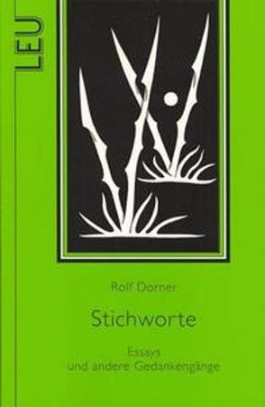 Stichworte von Dorner,  Rolf