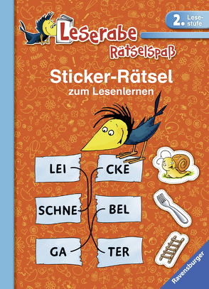 Leserabe: Sticker-Rätsel zum Lesenlernen (2. Lesestufe) von Hofmann,  Lena, Lohr,  Stefan, Schulmeyer,  Heribert