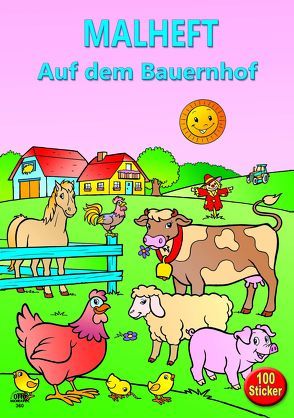 Stickermalbuch „Auf dem Bauernhof“ incl. 100 Sticker