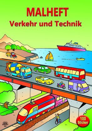 Stickermalbuch „Verkehr und Technik“ incl. 100 Sticker