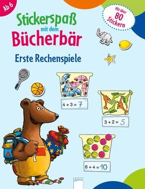 Stickerspaß mit dem Bücherbär. Erste Rechenspiele von Reimers,  Silke