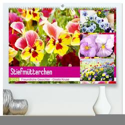 Stiefmütterchen Freundliche Gesichter (hochwertiger Premium Wandkalender 2024 DIN A2 quer), Kunstdruck in Hochglanz von Kruse,  Gisela