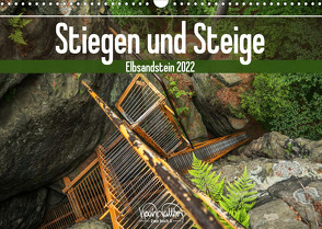 Stiegen und Steige – Elbsandstein (Wandkalender 2022 DIN A3 quer) von Walther,  Kevin