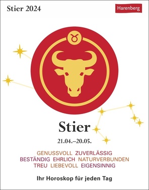 Stier Sternzeichenkalender 2024 von Robert Satorius