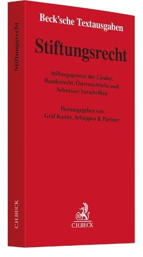 Stiftungsrecht von Graf Kanitz,  Schüppen & Partner