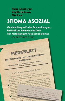 Stigma asozial von Amesberger,  Helga, Halbmayr,  Brigitte