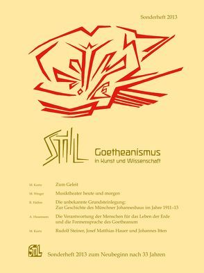 Stil – Sonderheft 2013 von Kurtz,  Michael