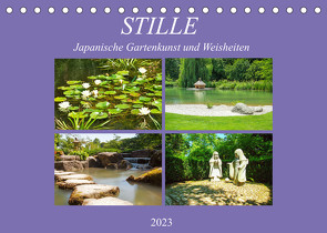 Stille. Japanische Gartenkunst und Weisheiten (Tischkalender 2023 DIN A5 quer) von Marten,  Martina