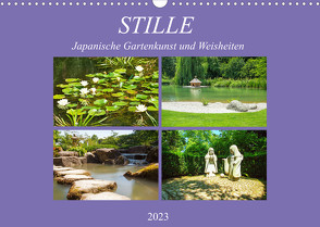 Stille. Japanische Gartenkunst und Weisheiten (Wandkalender 2023 DIN A3 quer) von Marten,  Martina