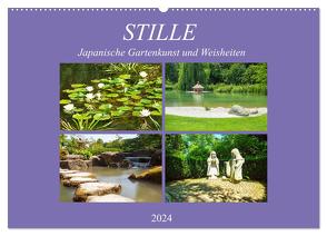 Stille. Japanische Gartenkunst und Weisheiten (Wandkalender 2024 DIN A2 quer), CALVENDO Monatskalender von Marten,  Martina