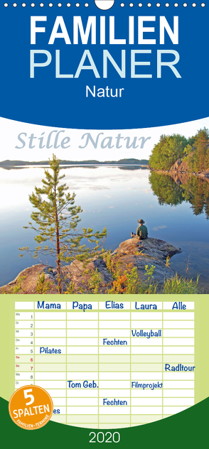 Stille Natur – Familienplaner hoch (Wandkalender 2020 , 21 cm x 45 cm, hoch) von Berger,  Anita