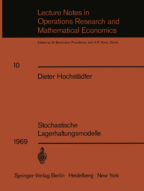 Stochastische Lagerhaltungsmodelle von Hochstädter,  Dieter