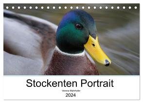 Stockenten Portrait (Tischkalender 2024 DIN A5 quer), CALVENDO Monatskalender von Mahrhofer,  Verena