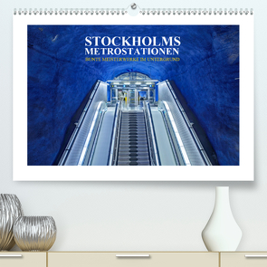 Stockholms Metrostationen – Bunte Meisterwerke im Untergrund (Premium, hochwertiger DIN A2 Wandkalender 2021, Kunstdruck in Hochglanz) von Hallweger,  Christian