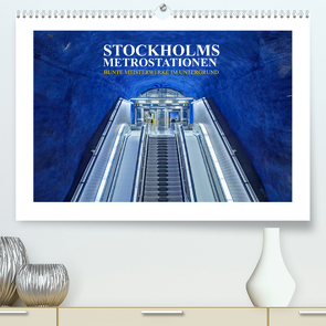 Stockholms Metrostationen – Bunte Meisterwerke im Untergrund (Premium, hochwertiger DIN A2 Wandkalender 2023, Kunstdruck in Hochglanz) von Hallweger,  Christian