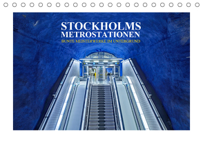 Stockholms Metrostationen – Bunte Meisterwerke im Untergrund (Tischkalender 2021 DIN A5 quer) von Hallweger,  Christian