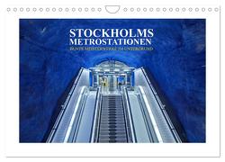 Stockholms Metrostationen – Bunte Meisterwerke im Untergrund (Wandkalender 2024 DIN A4 quer), CALVENDO Monatskalender von Hallweger,  Christian