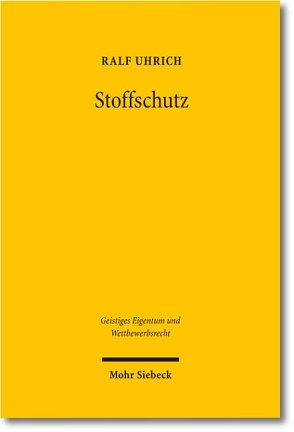 Stoffschutz von Uhrich,  Ralf