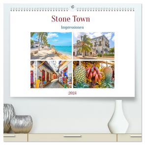 Stone Town – Impressionen (hochwertiger Premium Wandkalender 2024 DIN A2 quer), Kunstdruck in Hochglanz von Schwarze,  Nina