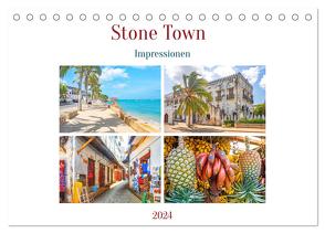 Stone Town – Impressionen (Tischkalender 2024 DIN A5 quer), CALVENDO Monatskalender von Schwarze,  Nina