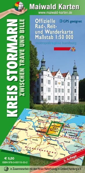 Stormarn = Offizielle Rad-, Reit- u. Wanderkarte Stormarn zwischen Trave und Bille von Maiwald,  Detlef sen. u. Björn jr.