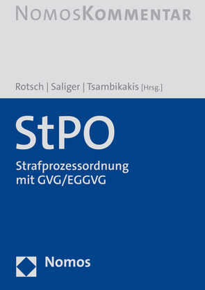 StPO von Rotsch,  Thomas, Saliger,  Frank, Tsambikakis,  Michael