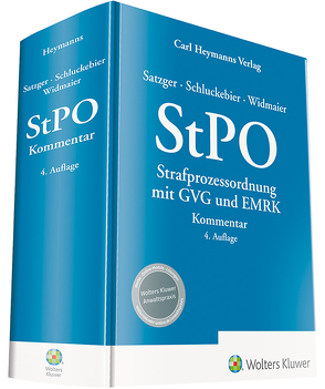 StPO Strafprozessordnung mit GVG und EMRK von Satzger,  Helmut, Schluckebier,  Wilhelm, Widmaier,  Gunter