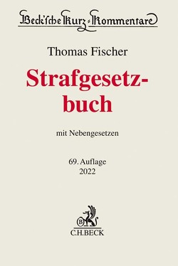 Strafgesetzbuch von Fischer,  Thomas