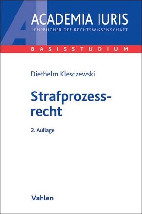 Strafprozessrecht von Giering,  Thomas, Hawickhorst,  Katrin, Klesczewski,  Diethelm