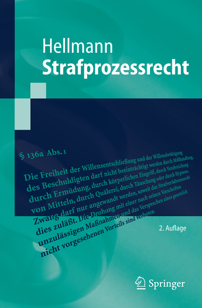 Strafprozessrecht von Hellmann,  Uwe