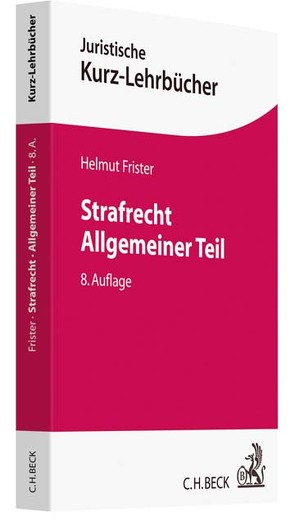 Strafrecht Allgemeiner Teil von Frister,  Helmut