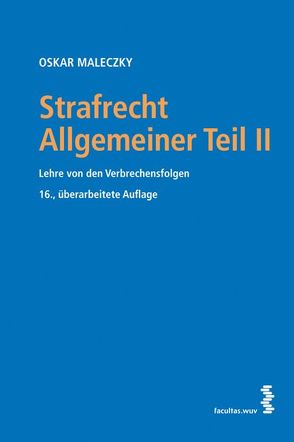 Strafrecht Allgemeiner Teil II von Maleczky,  Oskar