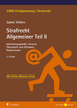 Strafrecht Allgemeiner Teil II von Tofahrn,  Sabine