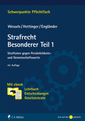 Strafrecht Besonderer Teil / 1 von Engländer,  Armin, Hettinger,  Michael, Wessels,  Johannes