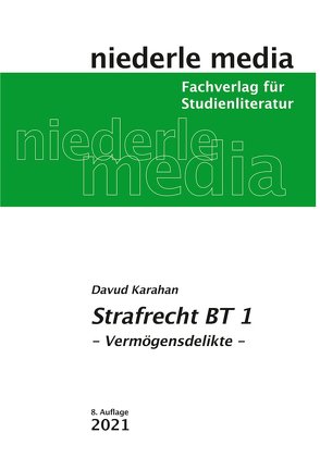 Strafrecht BT 1 – Karteikarten – 2022 von Karahan,  Davud