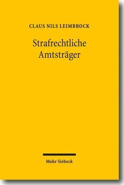 Strafrechtliche Amtsträger von Leimbrock,  Claus Nils