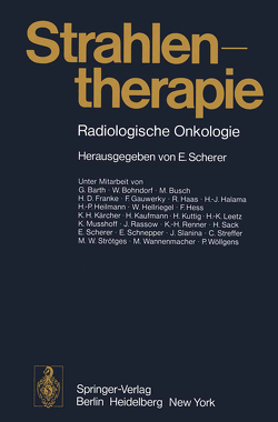 Strahlentherapie von Scherer,  E.