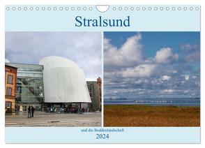 Stralsund und die Boddenlandschaft (Wandkalender 2024 DIN A4 quer), CALVENDO Monatskalender von Dürr,  Brigitte